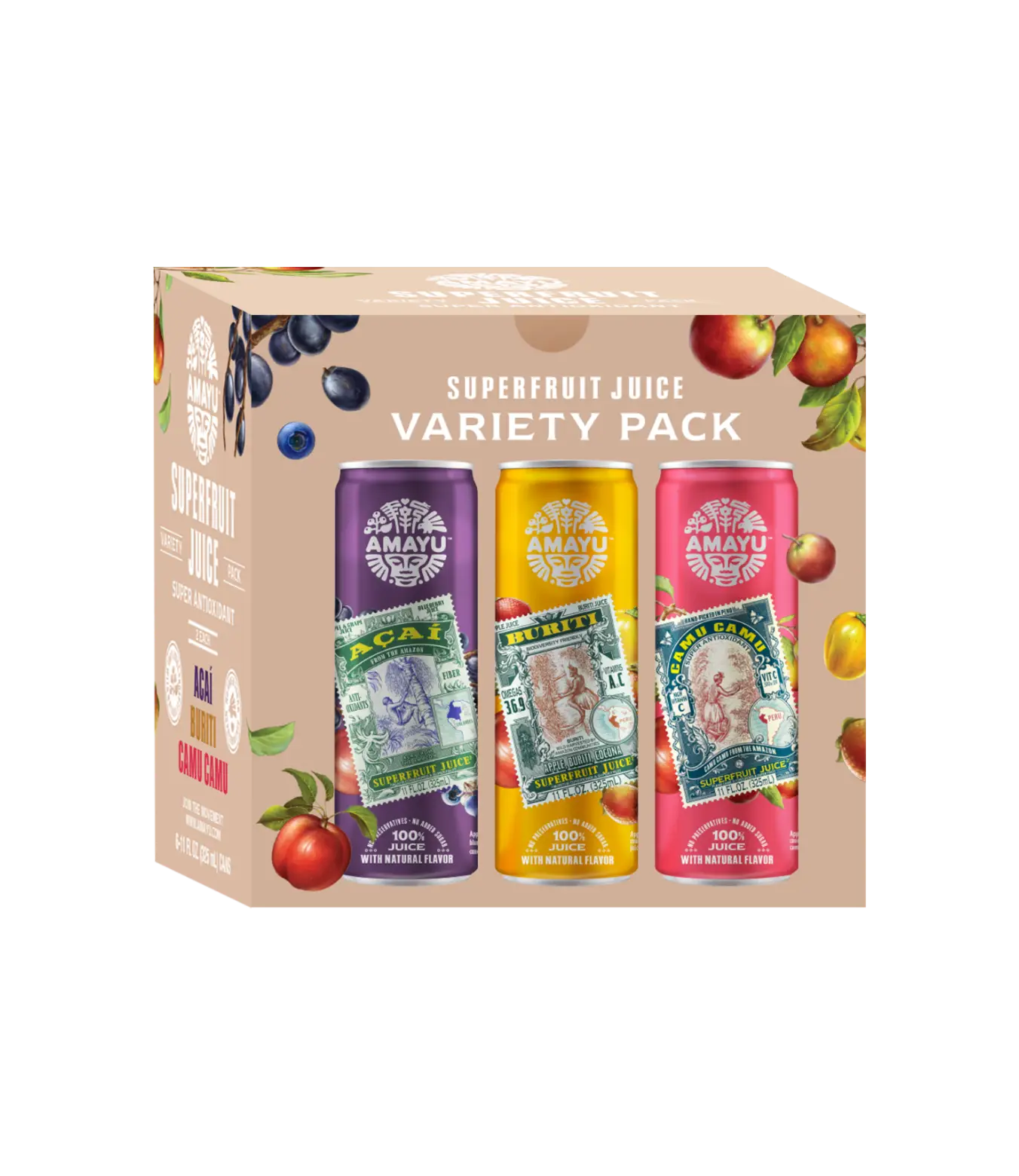 AMAYU Superfruit Juice Variety Pack box